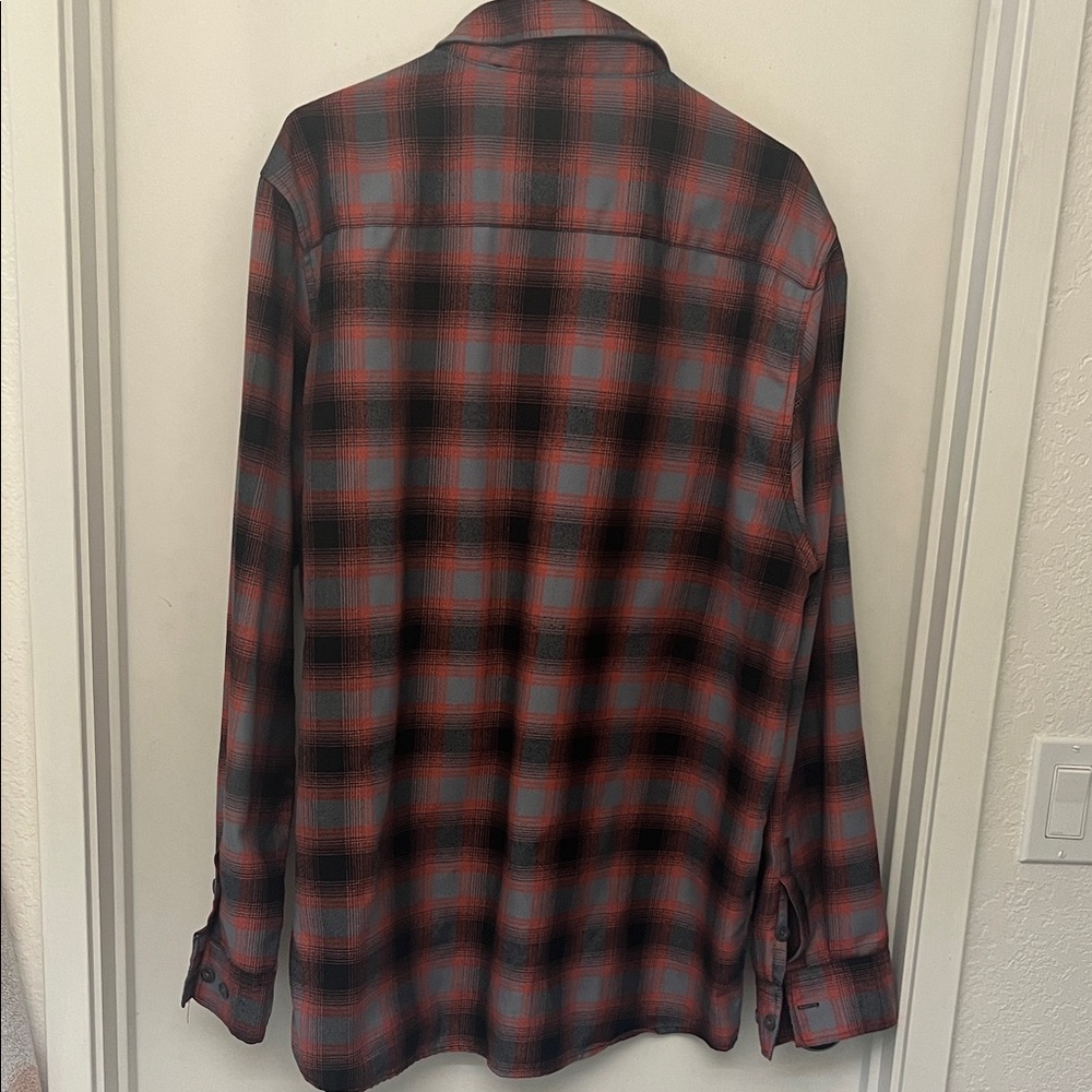 Dixxon Men's Red and Black Checkered Shirt - Picture 4 of 4